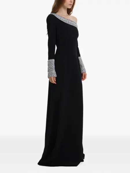 Rochie maxi Dina Melwani negru