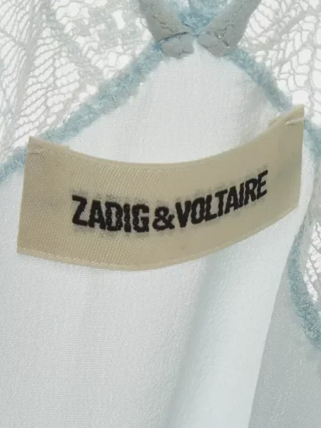 Τοπ Zadig&voltaire με δαντέλα μπλε