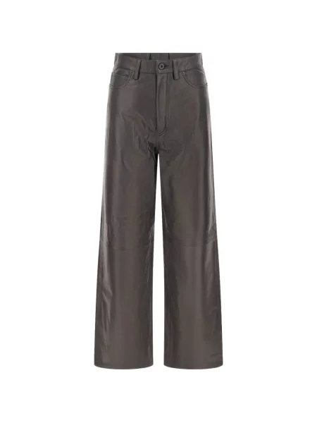 Pantaloni Pence din piele maro