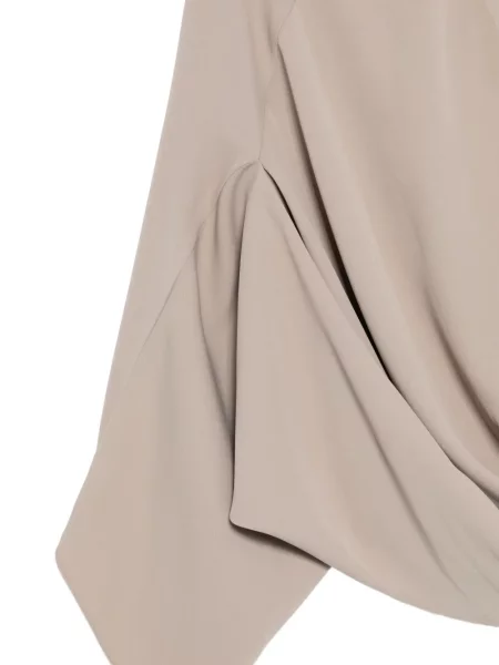 Bluză Mm6 Maison Margiela drapată verde