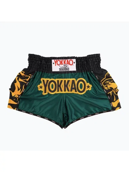 Tréninkové šortky YOKKAO Original Muay Thai green zelené