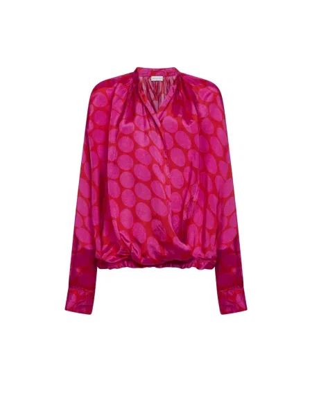 Bluzka Dries Van Noten bez fiszbin różowa