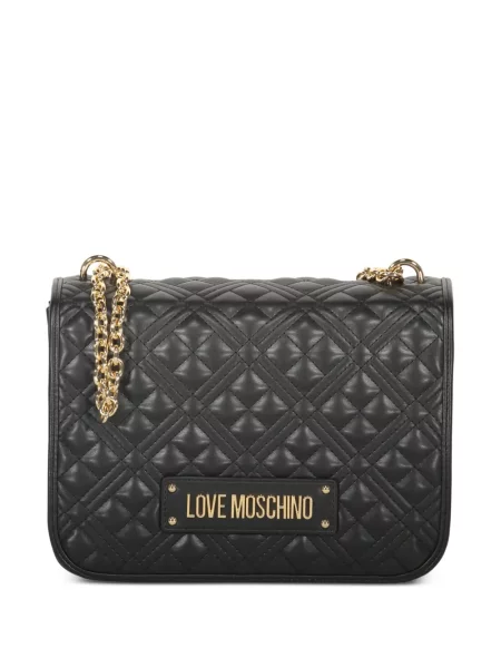 Colier Love Moschino matlasat negru