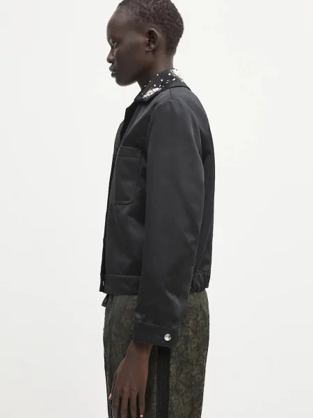 Μπουφάν Wales Bonner Flora Jacket μαύρο