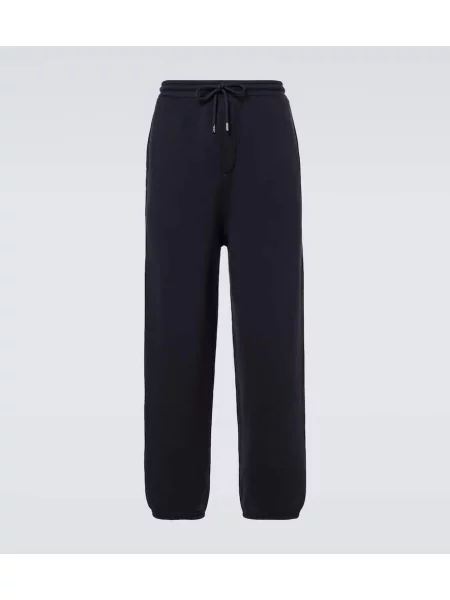 Pantaloni de trening Jacquemus din jerseu albastru