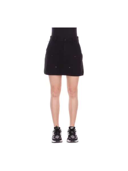Carhartt WIP spódnica jeansowa Maeve Double Knee Skirt mini prosta czarny