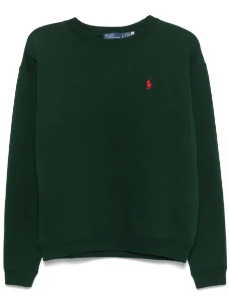 Iš natūralios odos mažas polo marškinėliai Polo Ralph Lauren dvieiliai juoda