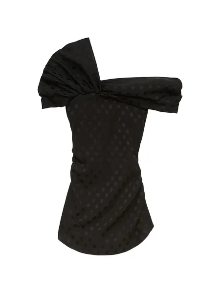 Топ Isabel Marant на точки с драперии черно