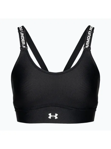 Фитнес сутиен Under Armour Infinity Mid черен/бял бяло