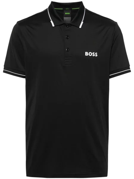 Polo Boss cu aplicații albastru