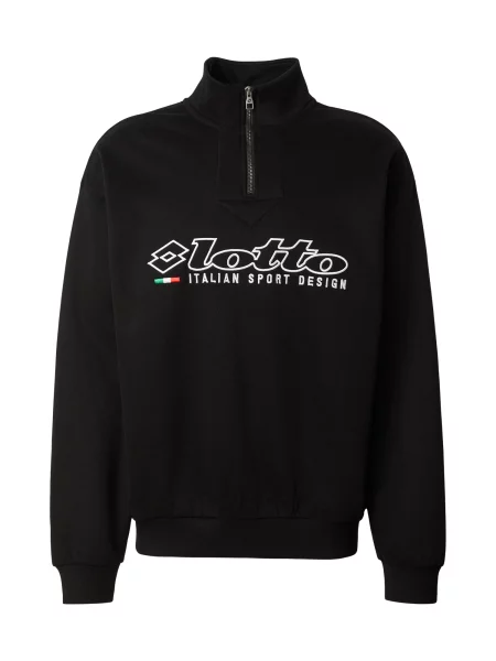 LOTTO Športová mikina čierna biela