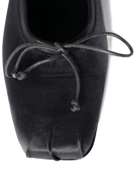 Balerini Ann Demeulemeester din satin gri