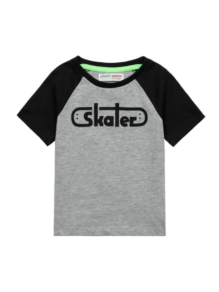 MINOTI Tricou gri negru