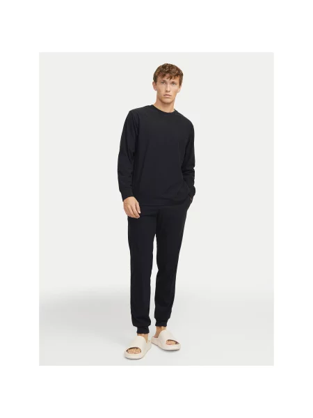 JACK & JONES Jednodijelna pidžama crna