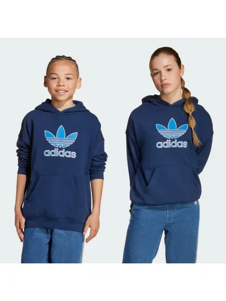 Bluza z kapturem Big Logo Oversized Kids niebieska
