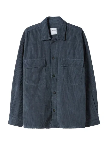 Bershka Cămașă porumbel albastru