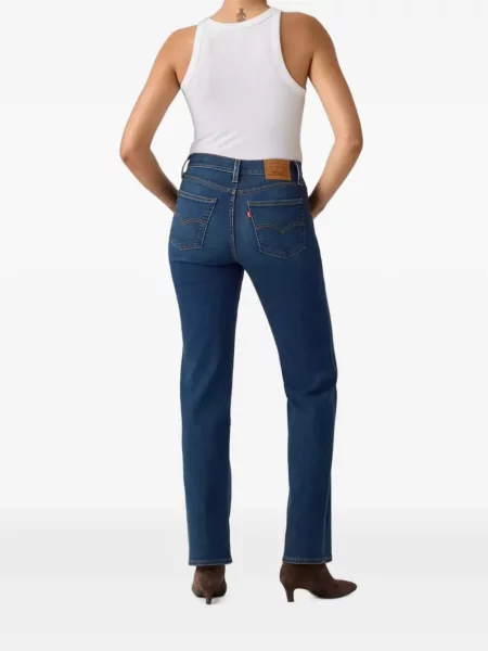 Blugi drepți Levi's® cu autograf albastru