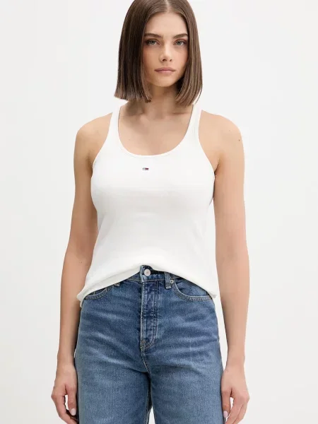 Tommy Jeans tílko s béžové