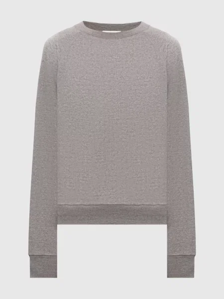 Меланжевий світшот Eulalia з кашеміром The Row сірий