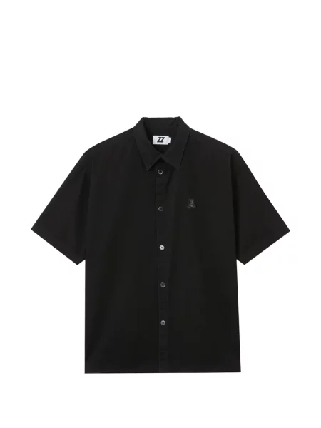 Cămașă Izzue cu broderie teddy negru