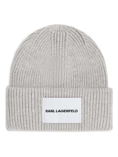 Karl Lagerfeld Čepice režná offwhite černá