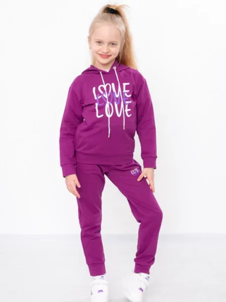 Дитячий Спортивний костюм Носи своє малиновий бавовна/поліестер