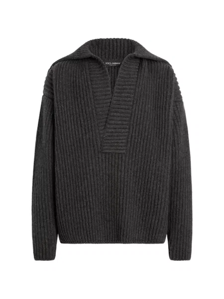 Pulover Dolce & Gabbana din cașmir gri