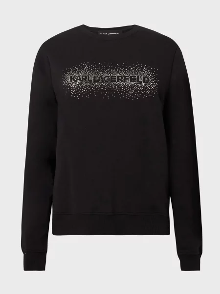 Страз світшот Karl Lagerfeld чорний