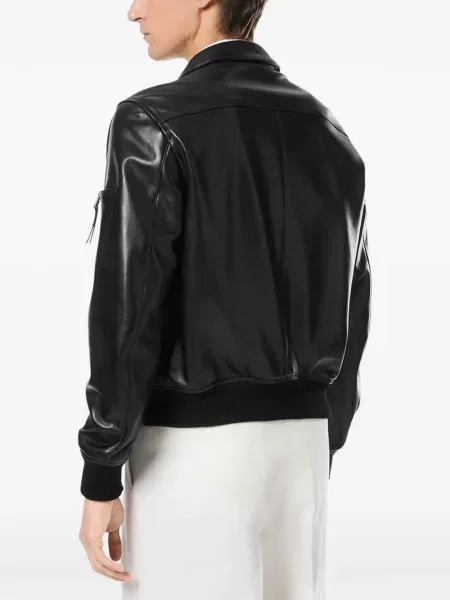 Geanta de piele Tom Ford negru