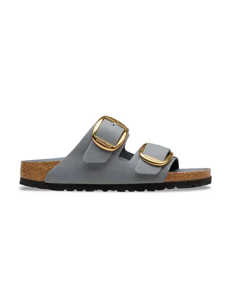 Birkenstock șlapi de piele Arizona Big Buckle albastru