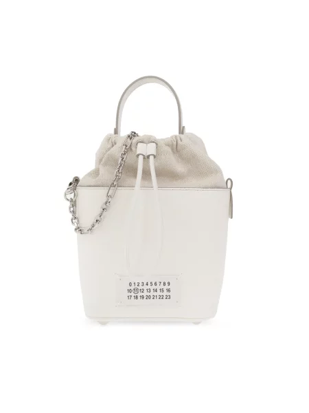 Mała torebka bucket Maison Margiela biała
