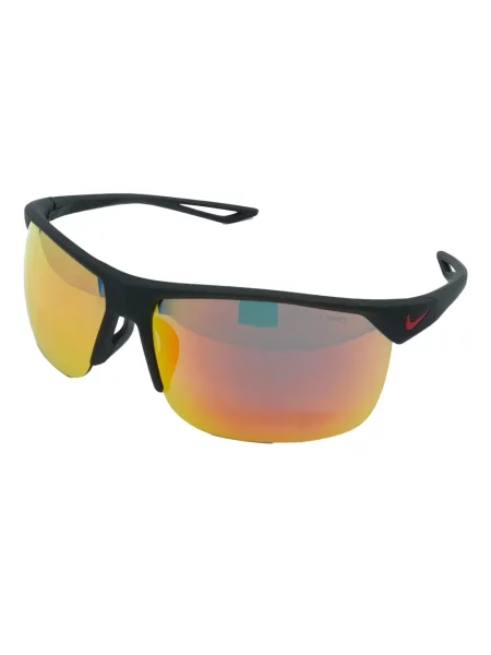 Ochelari de soare Nike cu cordon din jerseu cu imprimeu abstract gri