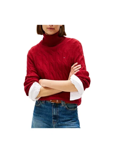 Pulover Tommy Hilfiger roșu