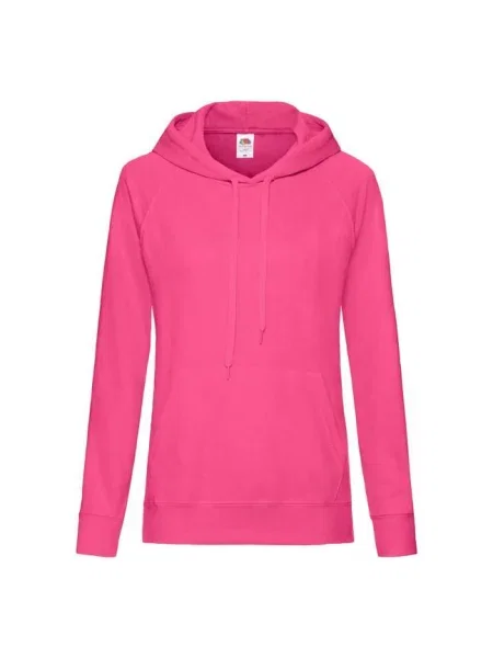Суичър с качулка Fruit Of The Loom с качулка розово