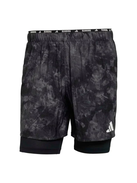 ADIDAS PERFORMANCE Sportske hlače tamo / crna / bijela siva