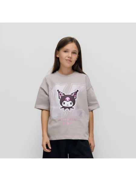 Reserved Tričko Kuromi světle šedá