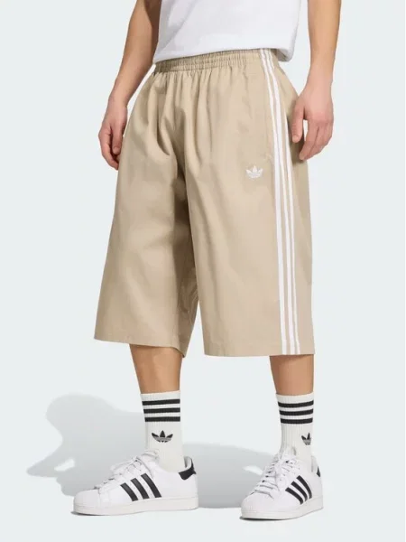 Adidas Pantaloni scurți sport Adicolor Twill bej
