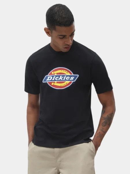 Krátky tričko Dickies s krátkymi rukávmi s autogramom čierna
