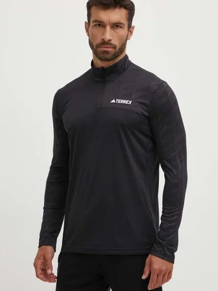 Тениска adidas TERREX OUTDOOR с принт черно