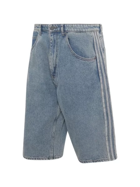 Pantaloni scurți Adidas în carouri alb