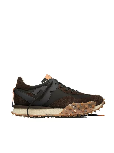 Sneakersy Barracuda skórzane brązowe