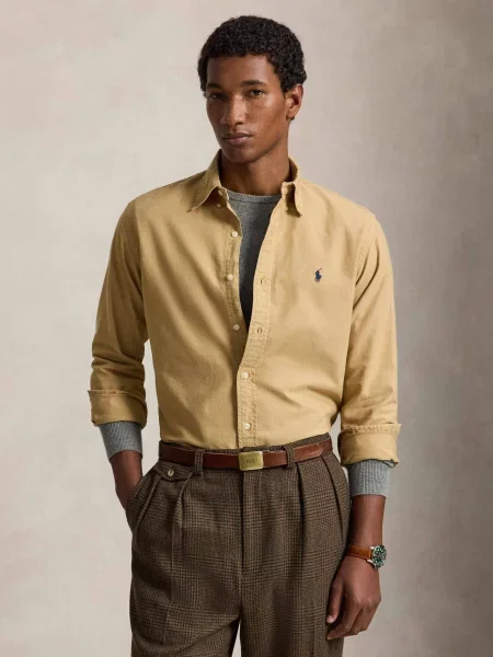 POLO RALPH LAUREN Cămașă | Custom fit bej