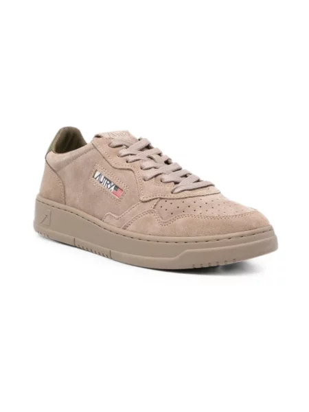 Sneakersy Autry brązowe