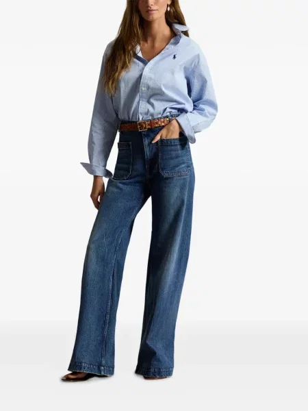 Μικρός πλεκτά σορτς Polo Ralph Lauren με κέντημα λευκό