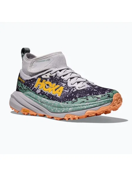 Дамски обувки за бягане HOKA Speedgoat 6 MID GTX asteroid/cosmic grey сиво