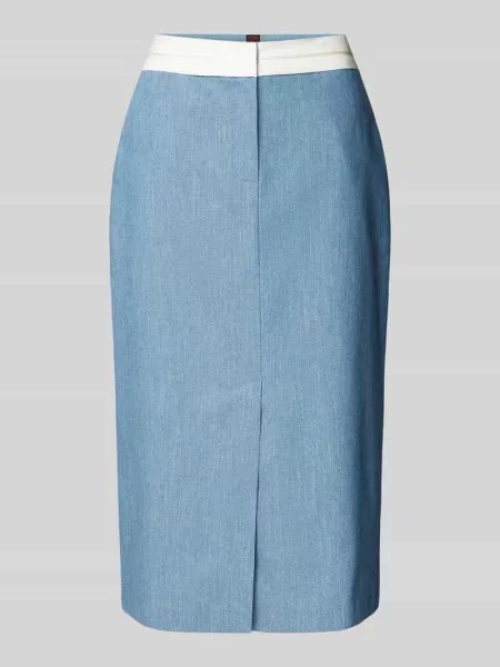 Spódnica midi z tkaniny stylizowanej na denim Stefanel