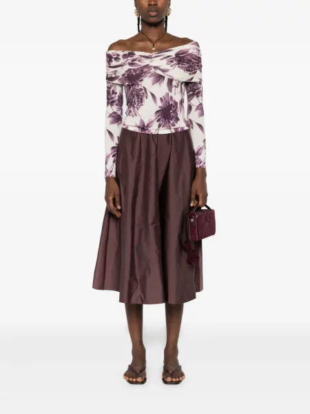 Pulover Twinset cu model floral cu imagine