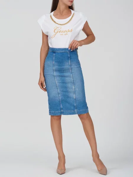 Спідниця Guess блакитна