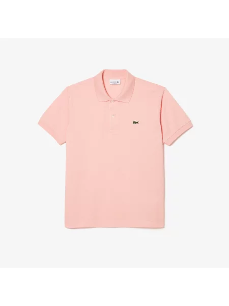 Lacoste Koszulka Polo Oryginał Petit Piqué różowa