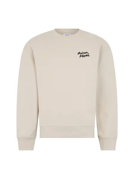 Bluza z kapturem Maison Kitsune z kapturem beżowa